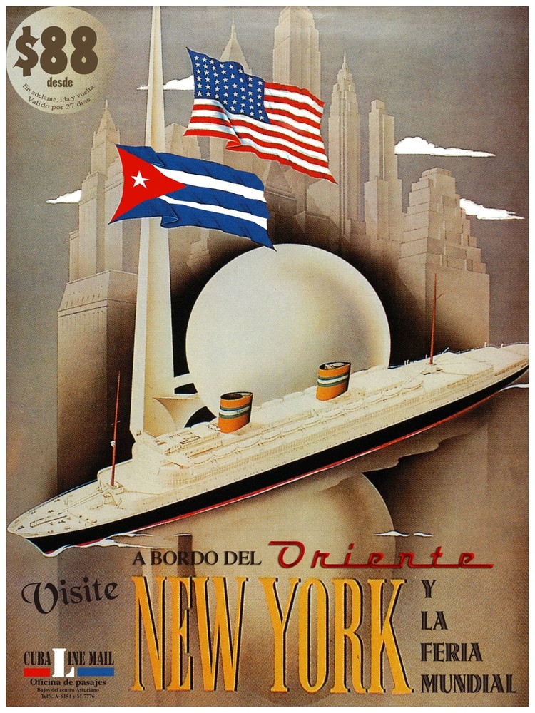 7907.Decoration Poster.Home Room wall art design.$88 travel New York World fair