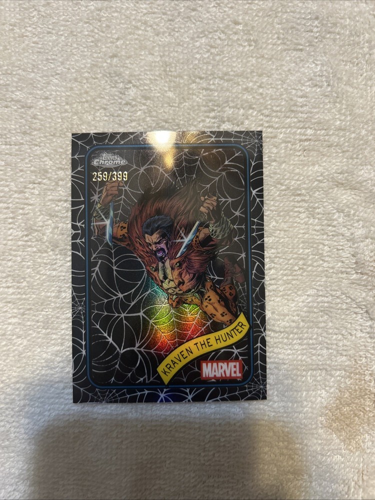 2025 Topps Chrome Marvel Kraven The Hunter Web Refractor /399