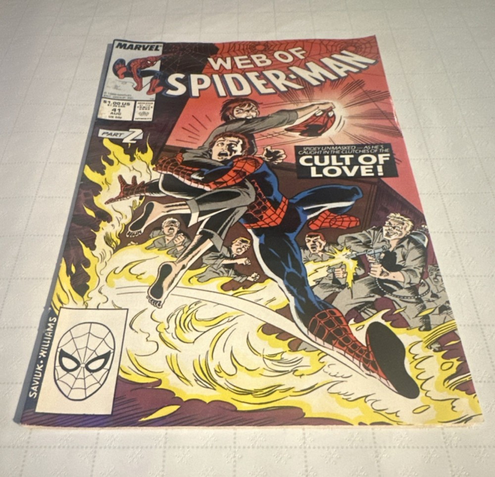 Web of Spider-Man #41 Marvel Comics 1987 Cult of Love!
