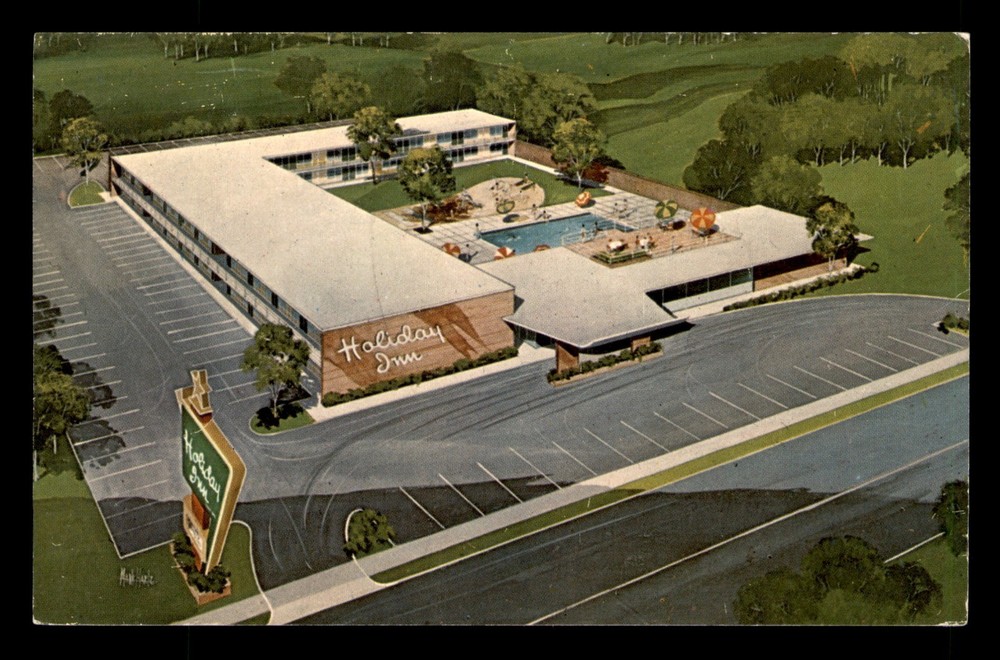 Holiday Inn Lumberton North Carolina NC People Pool Unp Postcard
