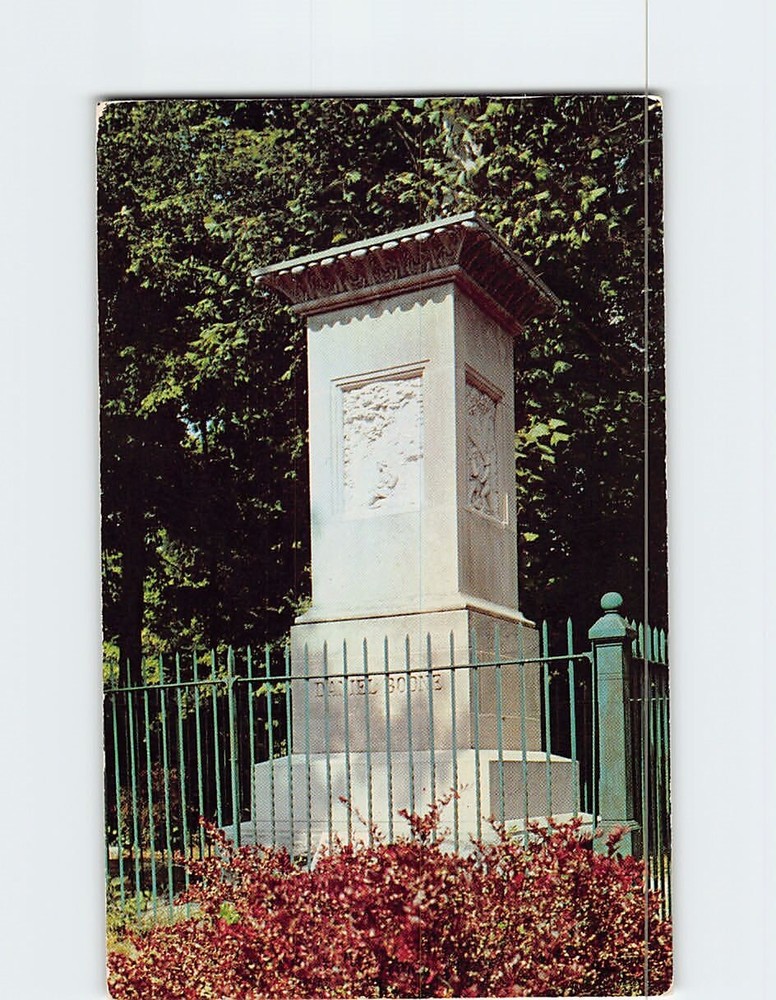 Postcard Daniel Boone's Grave Frankfort Kentucky Cemetery USA