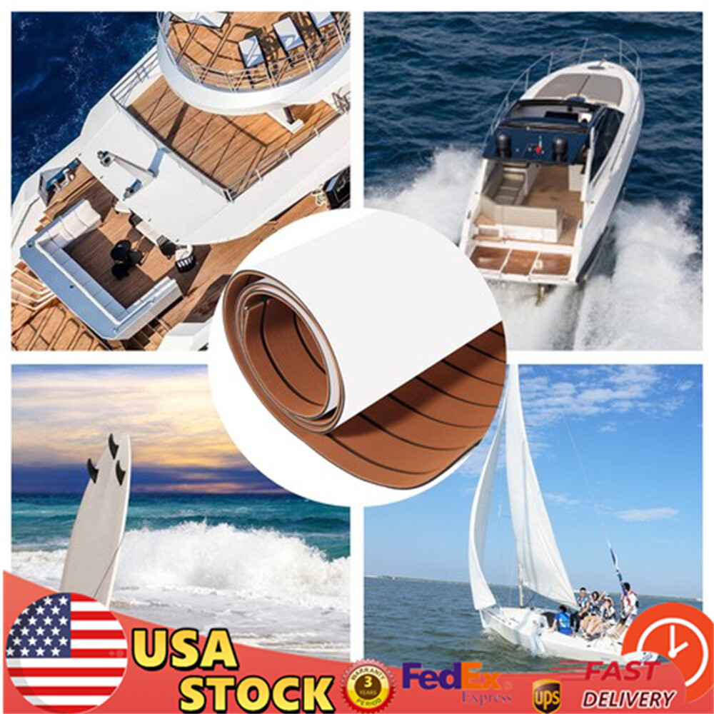 EVA faux wood teak decking foam mat for boat marine yacht flooring maintenance