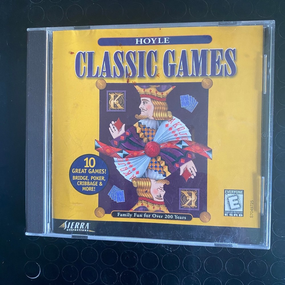 Hoyle Classic Games PC CD-ROM 1998 Sierra Attractions Windows 95/3.1 Strategy