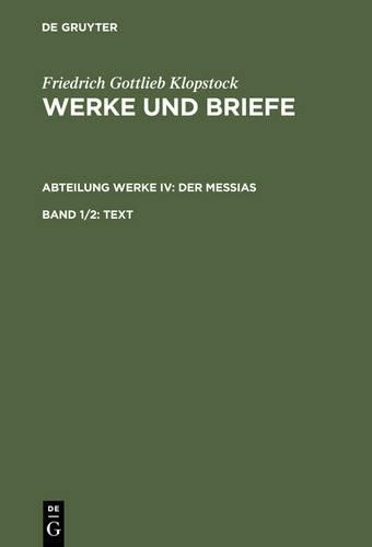 Friedrich Gottlieb Klopstock Text (Hardback)