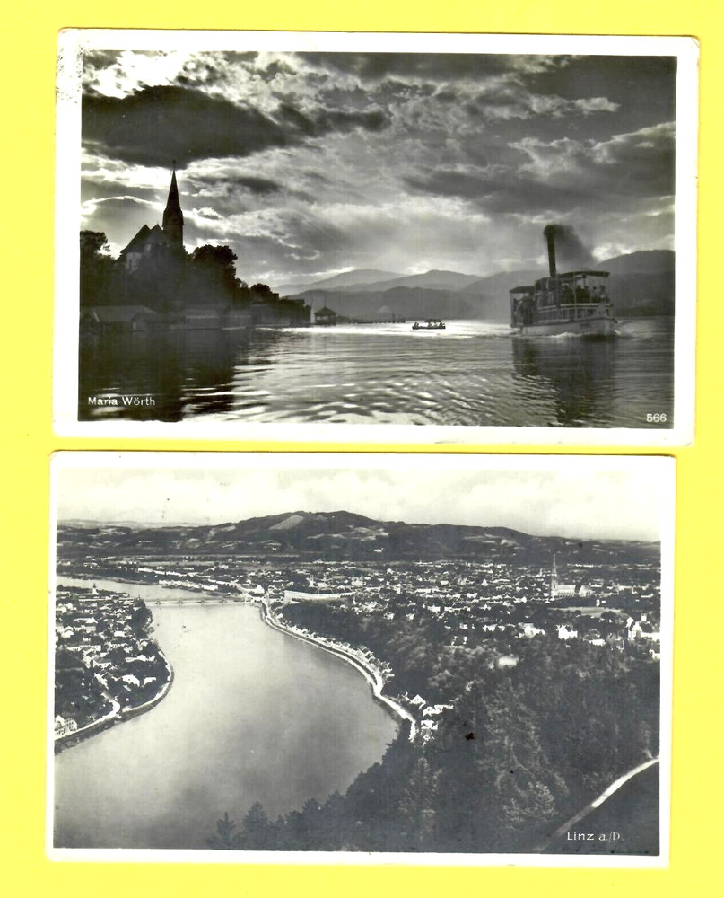 Austria Maria Worth Two Vintage Photo Postcard Used 3168