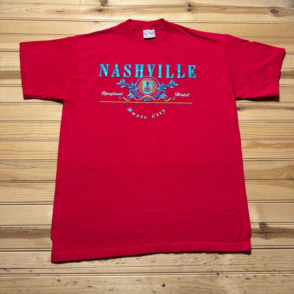 Vintage 90s Nashville Opryland Hotel Music City Oversized Souvenir T-Shirt Large
