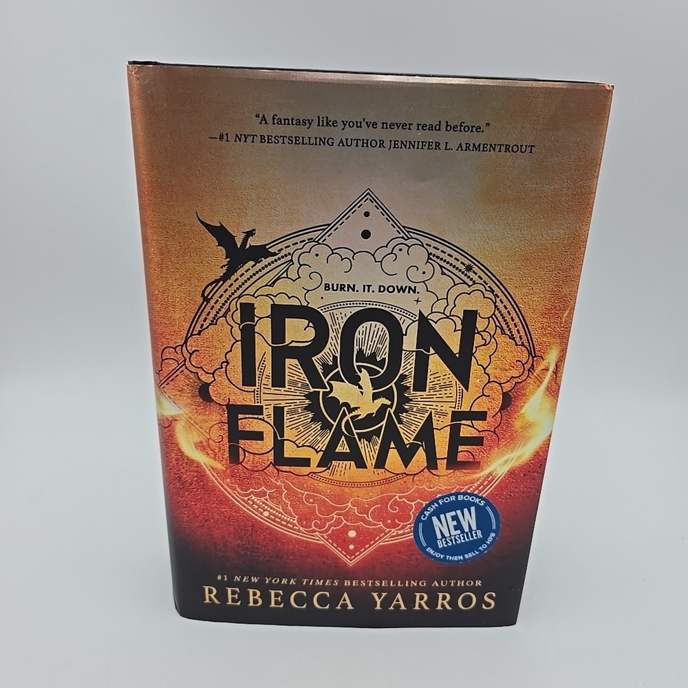 Iron Flame - Rebecca Yarros - 2023 - 1St Edition - Black Sprayed Edges - Hc/Dj
