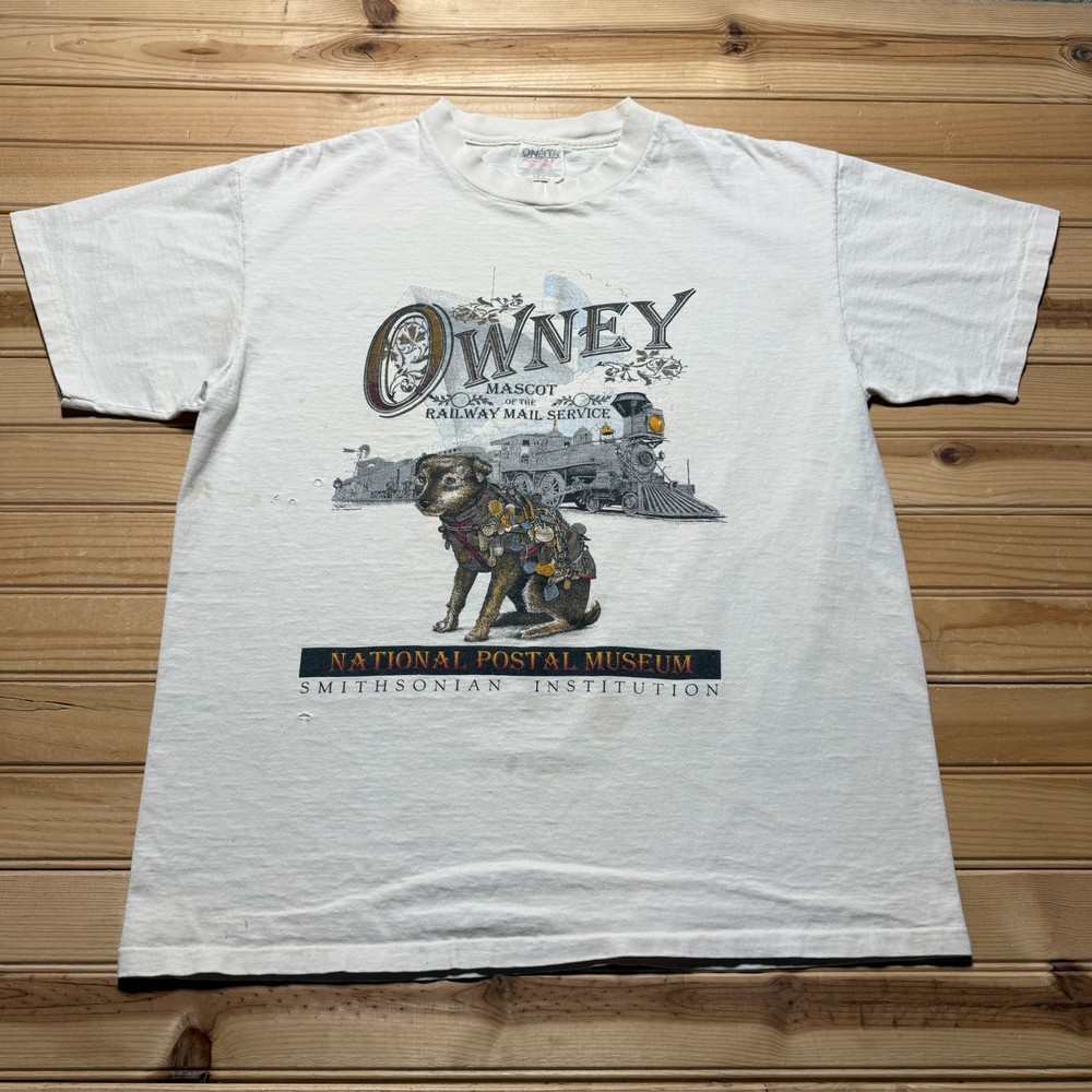 Vintage 90s Owney Dog Smithsonian National Postal Museum Souvenir Shirt - Large