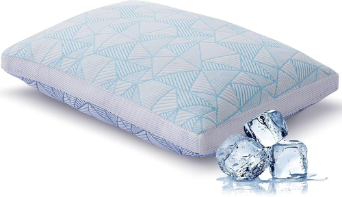 Cooling Bamboo Viscose King Pillow with Shredded Memory Foam - White