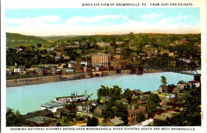 Brownsville Pennsylvania PA : AERIAL VIEW m/14 AV2097