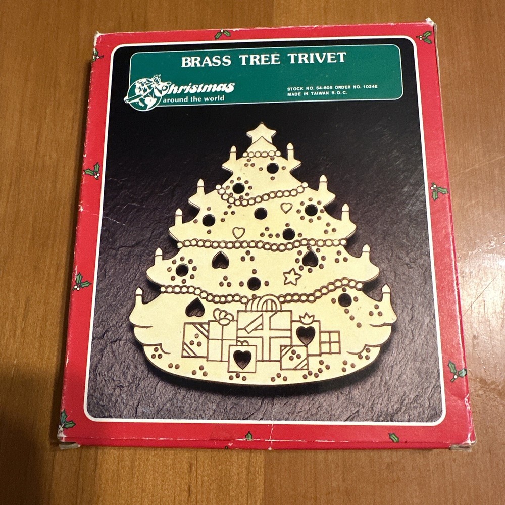 Vintage Brass Tree Trivet