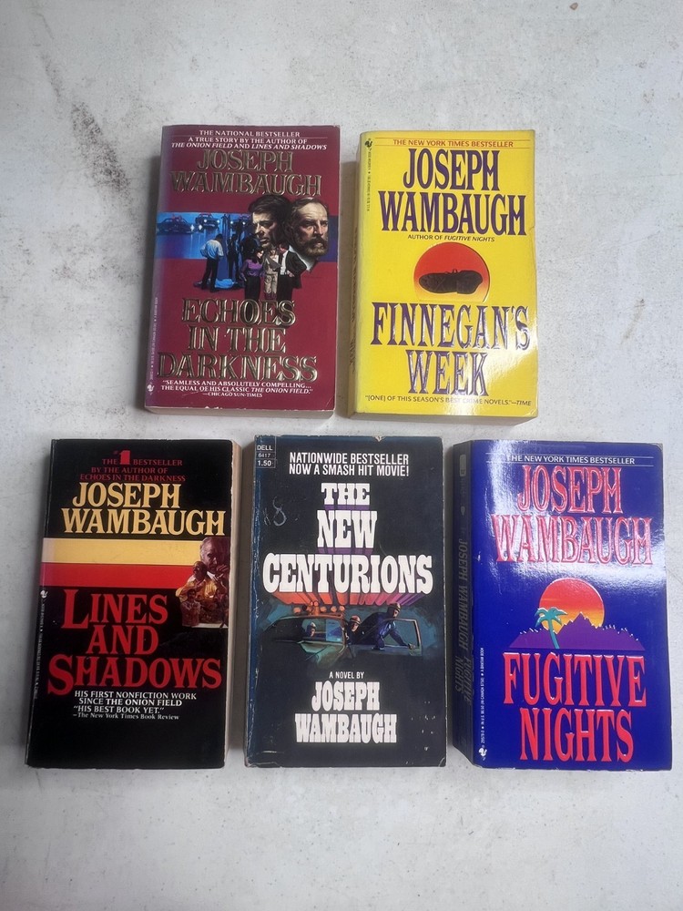 Lot 5 JOSEPH WAMBAUGH Novels fugitive nights lines and shadows finnegans week