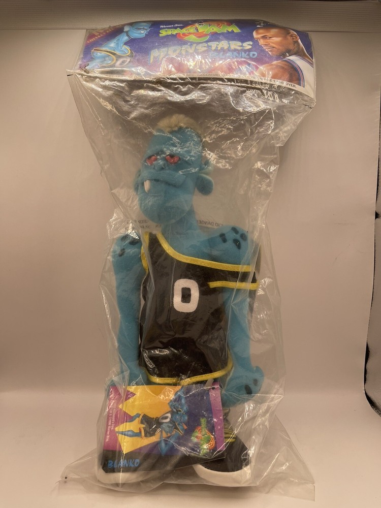 SPACE JAM MONSTERS BLANKO MCDONALD'S 1996 Tune Squad Plush Toys Warner Bros. new