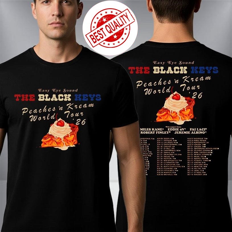 The Black Keys Peaches N Kream World Tour 2026 Shirt S-3XL