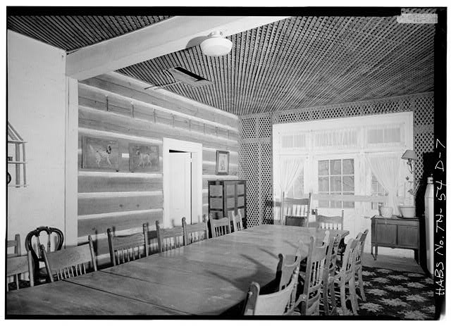 7. CENTER DINING ROOM, FIRST FLOOR, LOOKING SOUTHEAST - Old Beersheba Inn, Polk