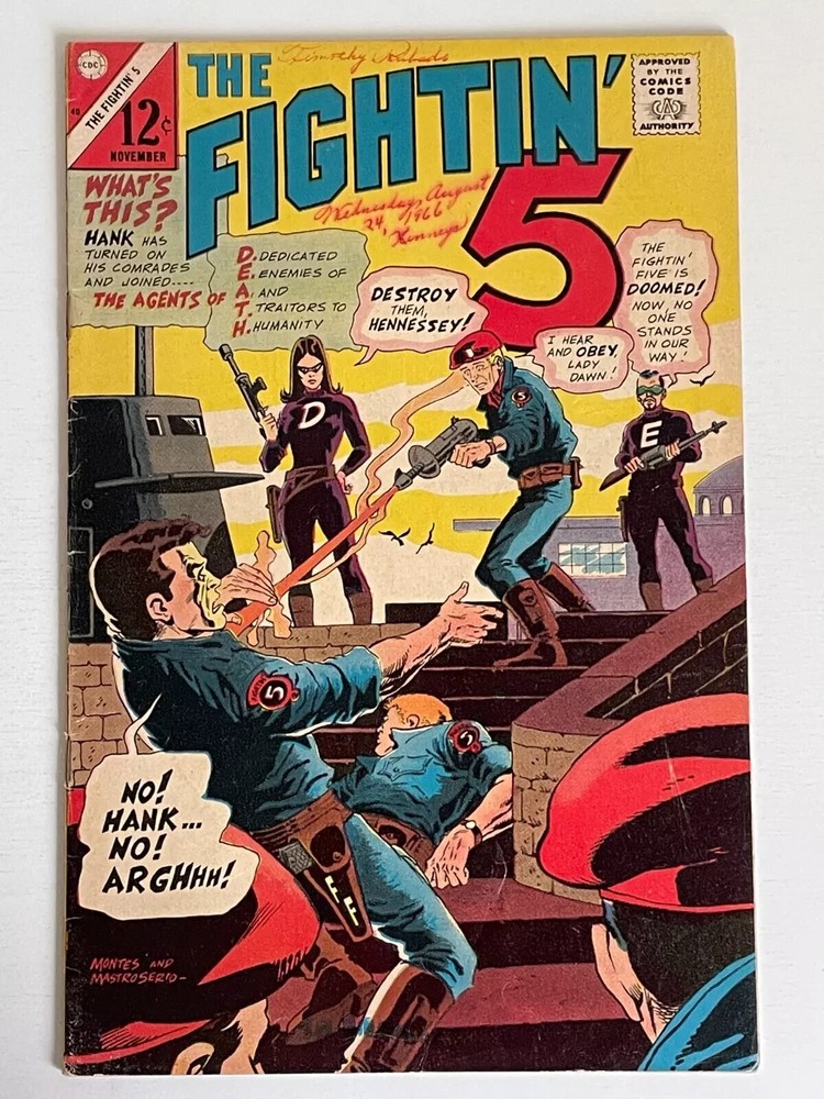 Charlton Comics FIGHTIN FIVE # 40 THE 1ST APPEARANCE OF PEACEMAKER VG+/VGF 1966