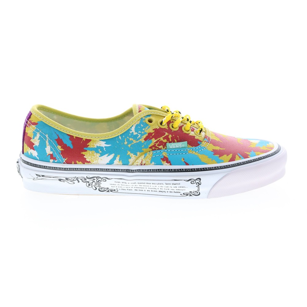 Vans OG Authentic LX Aries Mens Yellow Canvas Lifestyle Sneakers Shoes