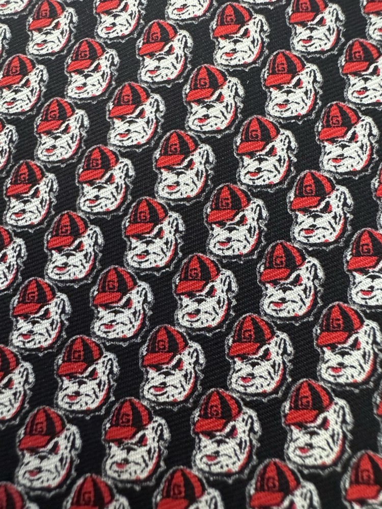 Rivetz Of Boston UGA Georgia Bulldogs Tie 100% Silk Vintage