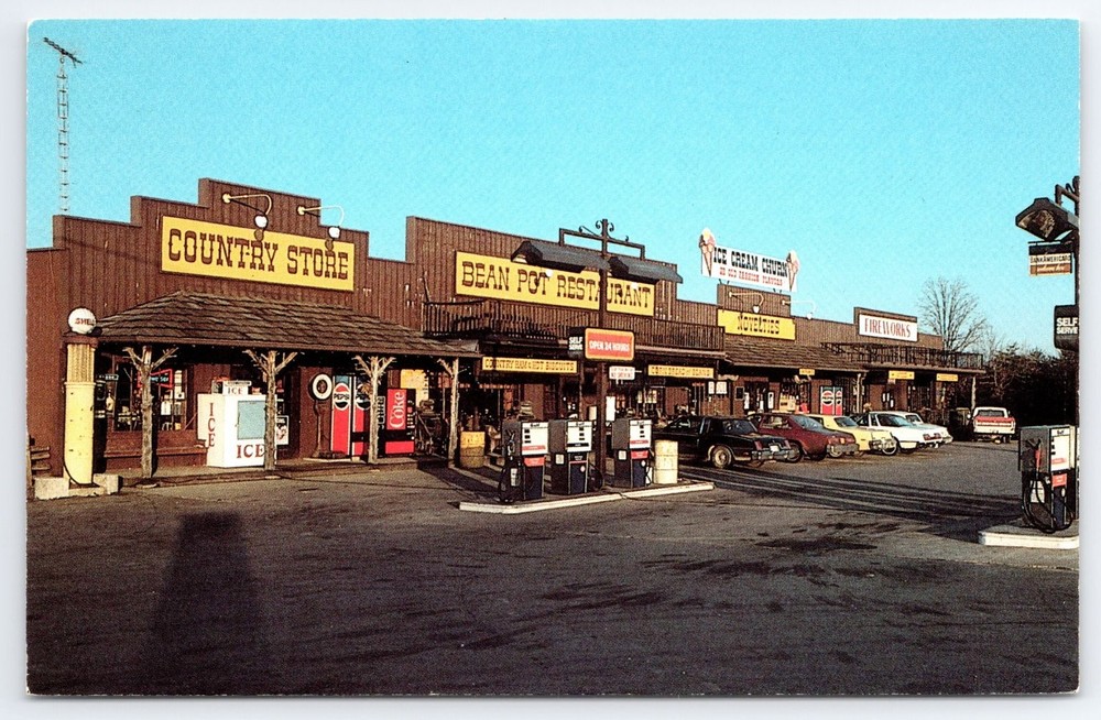 Bean Pot Restaurant Country Store Crossville TN Vintage Postcard