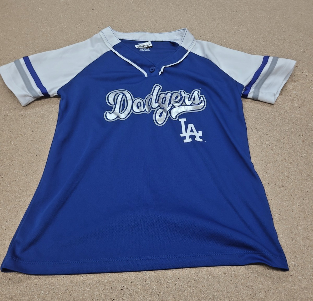 NEW Boys Los Angeles Dodgers MLB Baseball Jersey Size M 7/8 *523-19