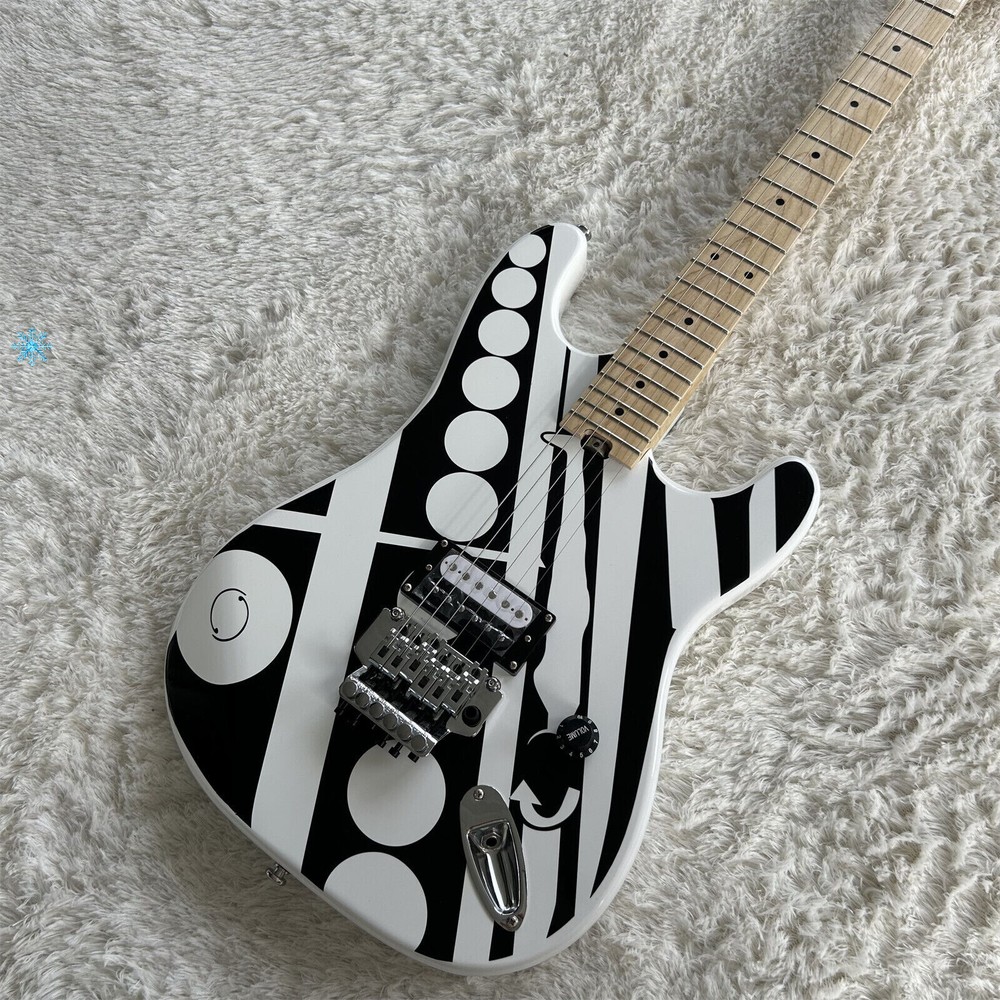 Custom ST Electric Guitar Handmade H Pickups Floyd Rose Bridge Chrome Part Hot