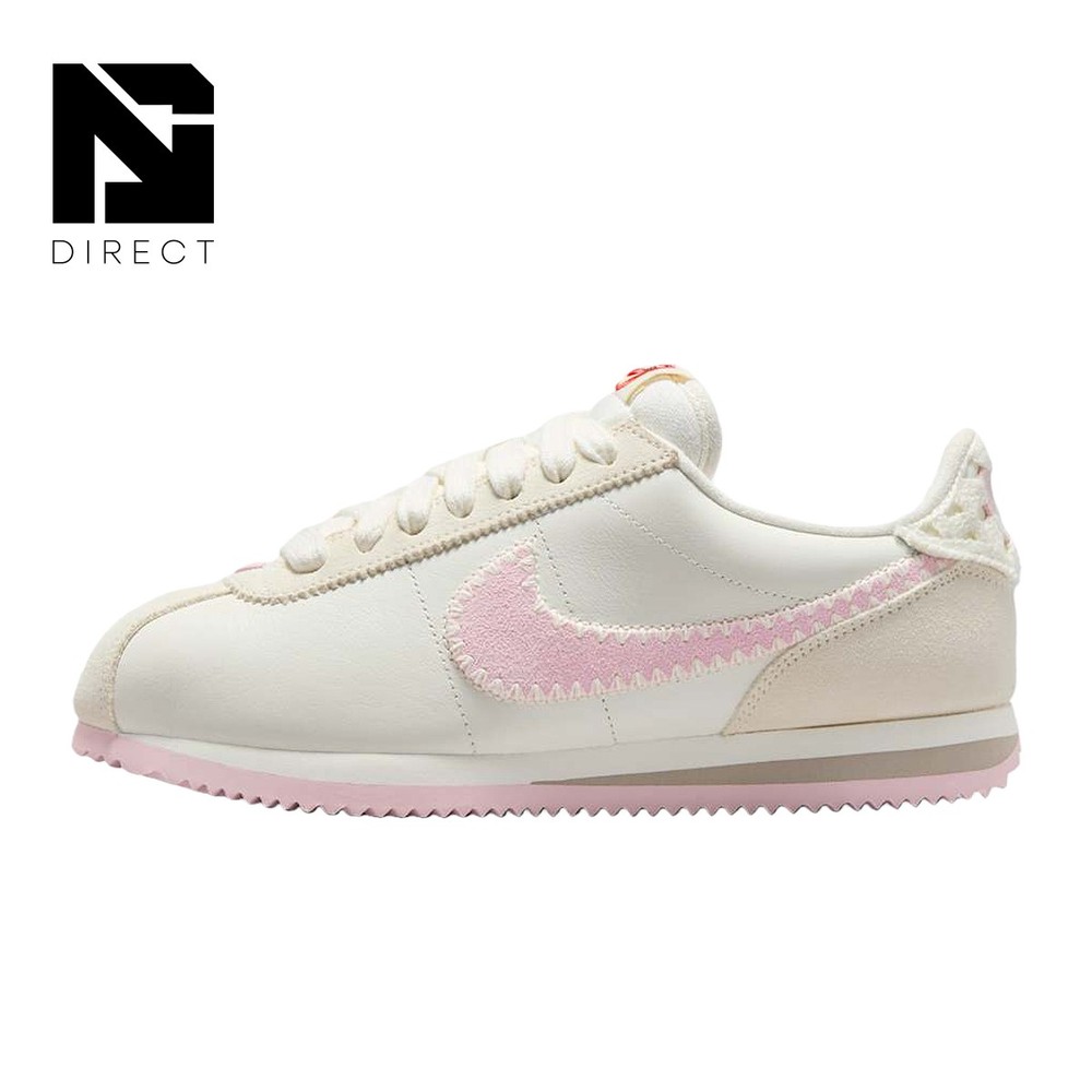 Nike Women's Cortez Valentine's Day Sail/Pink Foam HV6012-161 Women Size Shoes