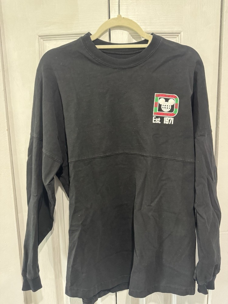 Disney Parks Spirit Jersey Walt Disney World Black Pullover Womens Small￼