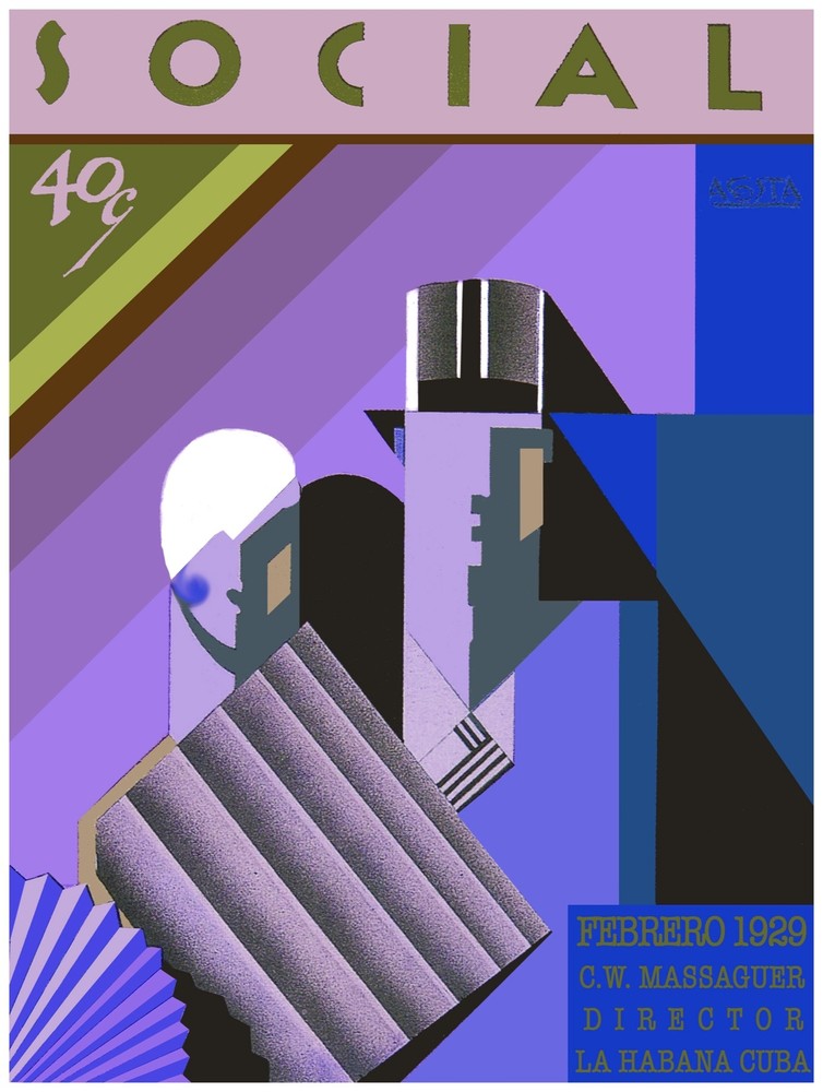 Decorative Poster. Fine Graphic Home Art Design. Social La Habnana Cuba. 2712