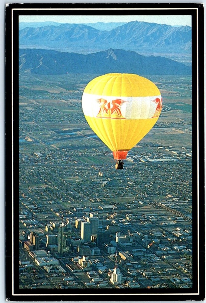 Postcard - Hot Air Balloon Over Phoenix, Arizona