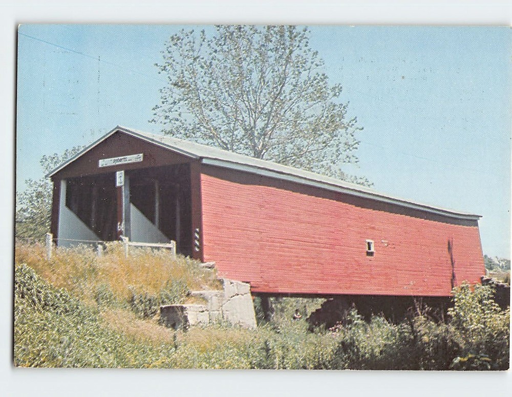 Postcard Roberts Bridge Preble County Ohio USA