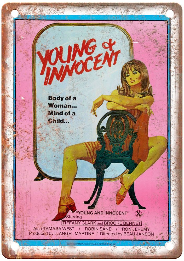 Vintage Young and Innocent Retro Movie Poster Metal Sign MP5121