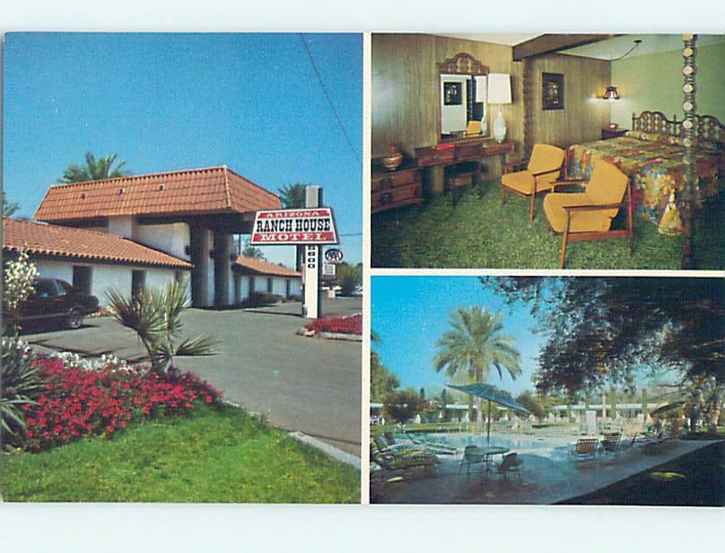 Unused Pre-1980 ARIZONA RANCH HOUSE INN MOTEL Phoenix Arizona AZ 60k cards L1475