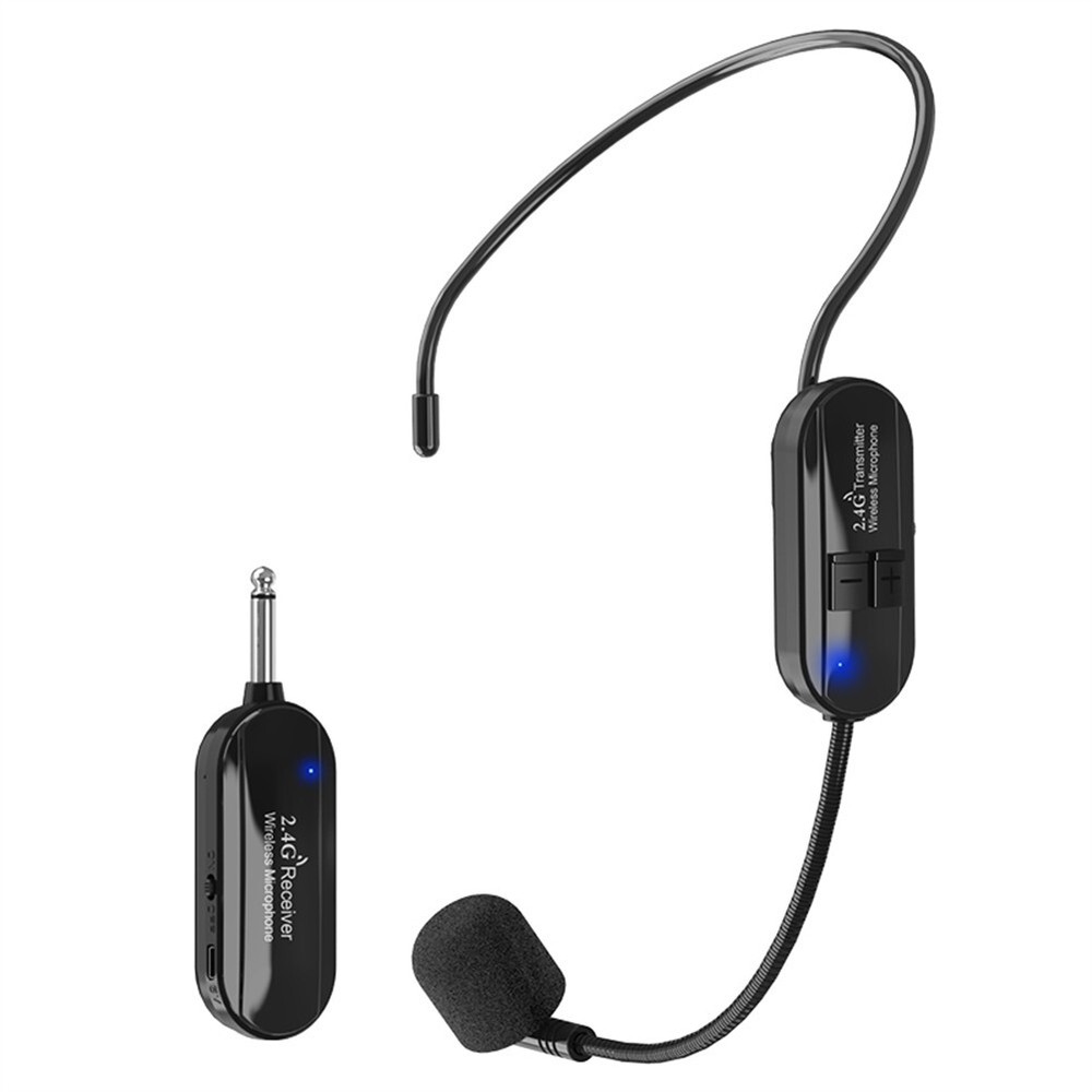 2.4G Wireless Microphone Headset 160FT Range-System For Teach Outdoor-Speech