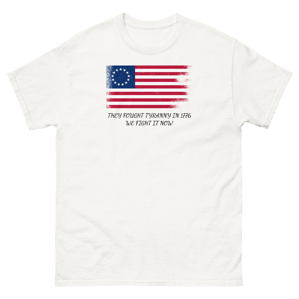 1776 Trump MAGA T-Shirt, Patriotic American Flag Cotton Graphic Apparel