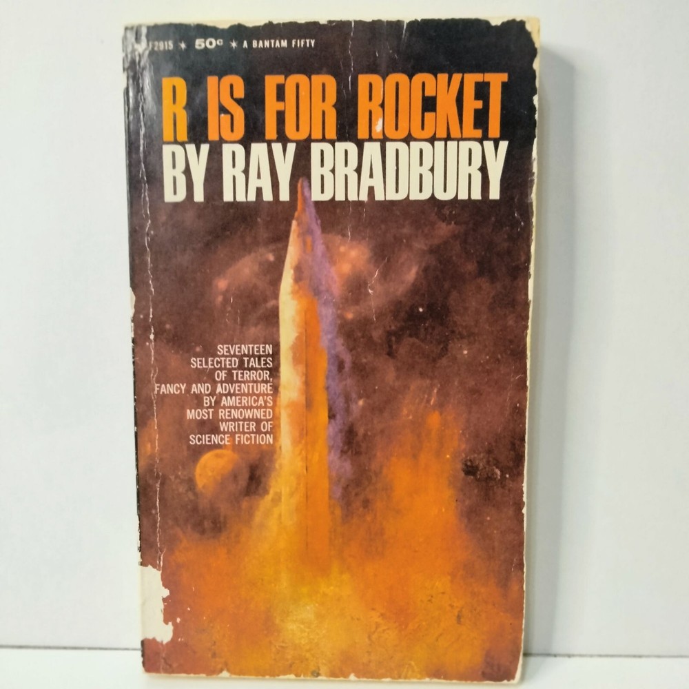 R Is For Rocket By Ray Bradbury Vintage Paperback 1962 Bantam Fifty Sci-Fi