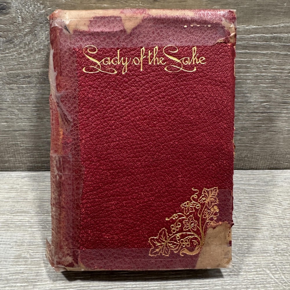 Vintage The Lady Of The Lake Sir Walter Scott Thomas Y. Crowell Red HC DJ USA