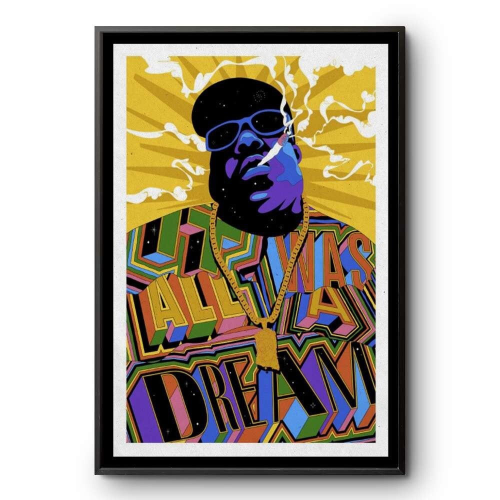 The Notorious B.I.G. 2025 Poster - It Was All A Dream Jesus Piece Wall Art Decor