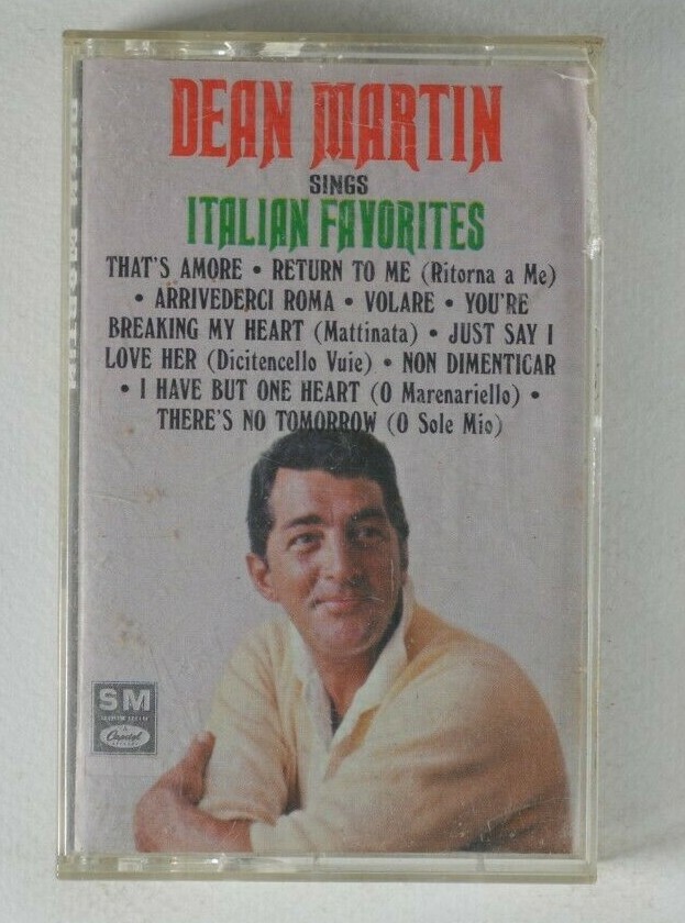 DEAN MARTIN Sings Italian Favorites Cassette Tape