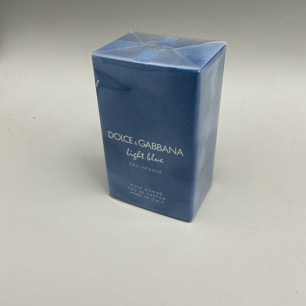 Dolce & Gabbana Light Blue Eau Intense EDP Pour Homme 1.7 oz. New In Sealed Box.