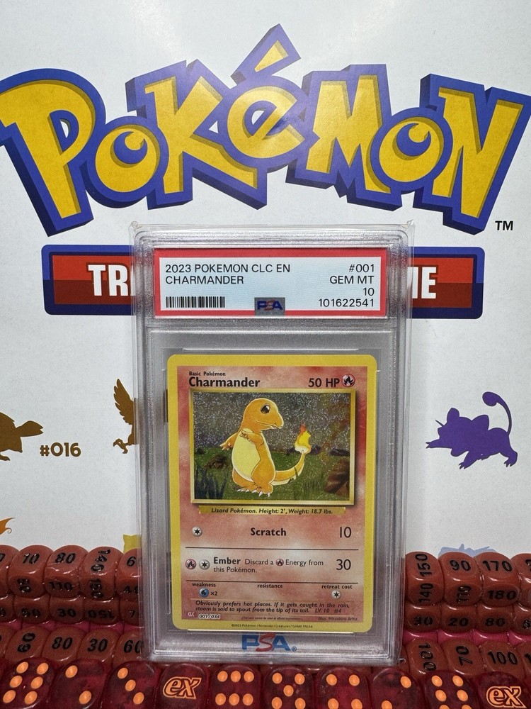 Charmander 001/034 Trading Card Game Classic Holo PSA 10 - Gem Mint