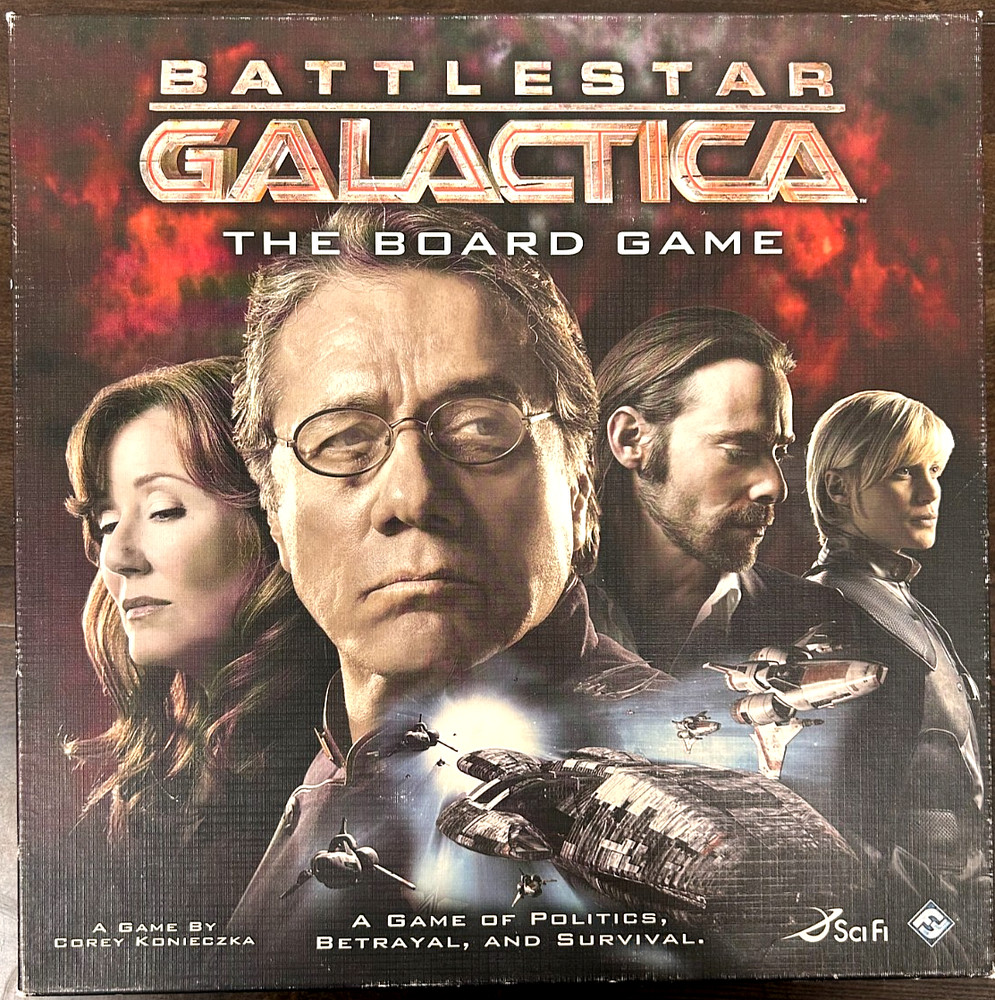 Fantasy Flight - Battlestar Galactica: The Board Game (2008) - COMPLETE FAIR/EX!