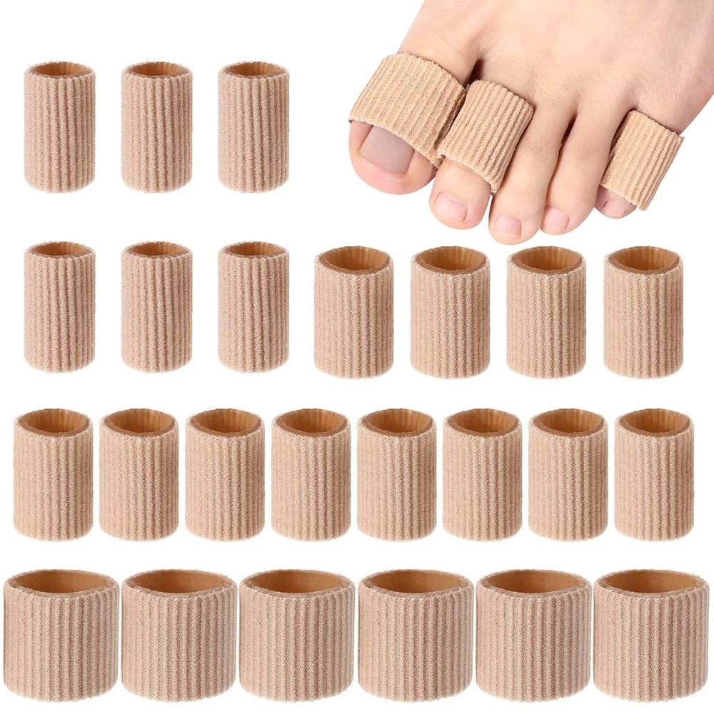 Toe Cushion Tube Toe Tubes Sleeves Soft Gel Corn Pad Protectors for