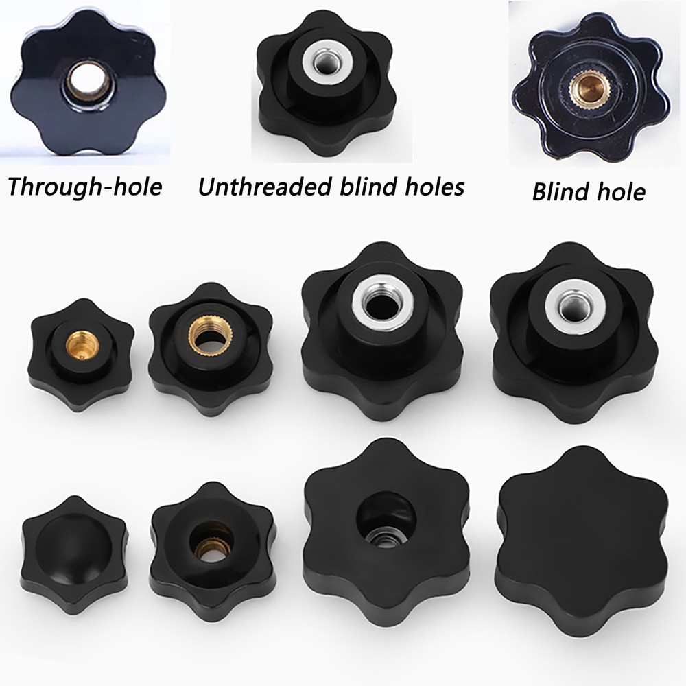 Female Thread M4/M5/M6/M8/M10/M12-M16 Seven Star Shaped Head Clamping Nuts Knob
