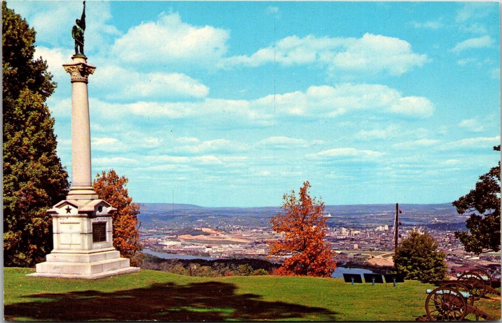 Dr Jim Stamps Chattanooga Tennessee Lookout Mountain Monument Vintage Postcard