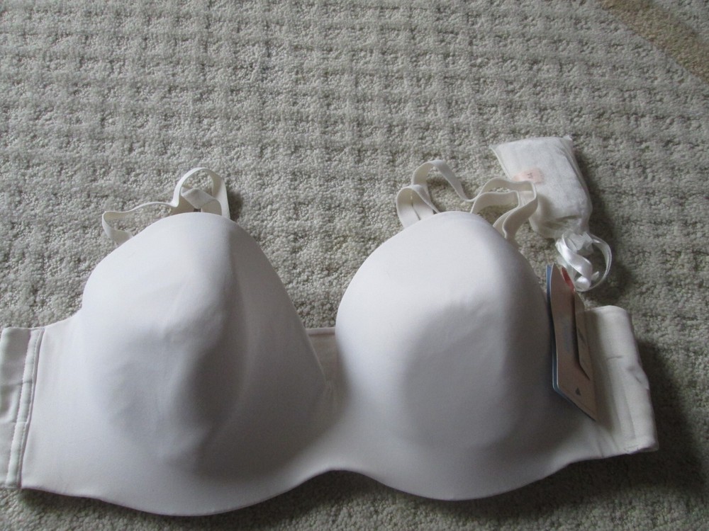 NWT CACIQUE Lined Anti-Slip Multi-Way Bra Ivory 001255 Sz 44C RARE STYLE BRA6