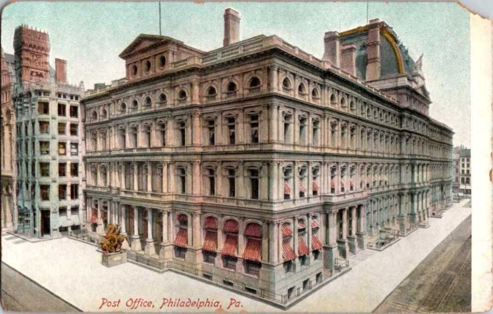 Pre-1907 POST OFFICE Philadelphia Pennsylvania PA m/14 BJ7826