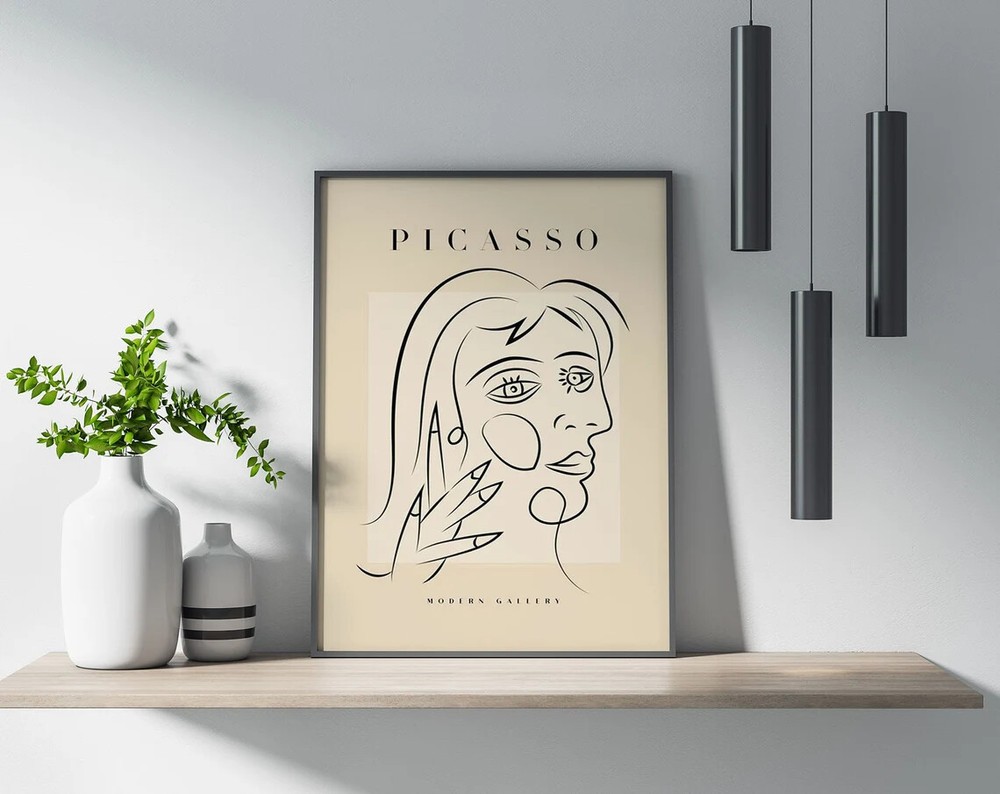 Picasso Abstract Minimal Line Art Poster Premium Quality Choose your Size