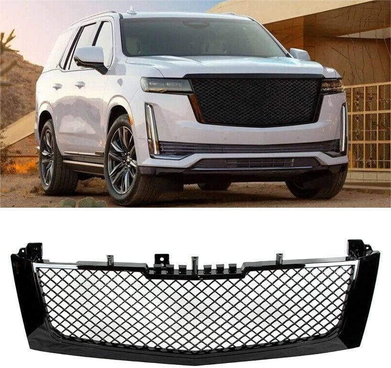 2002-2006 Cadillac Escalade EXT ESV Gloss Black Front Grille Replacement