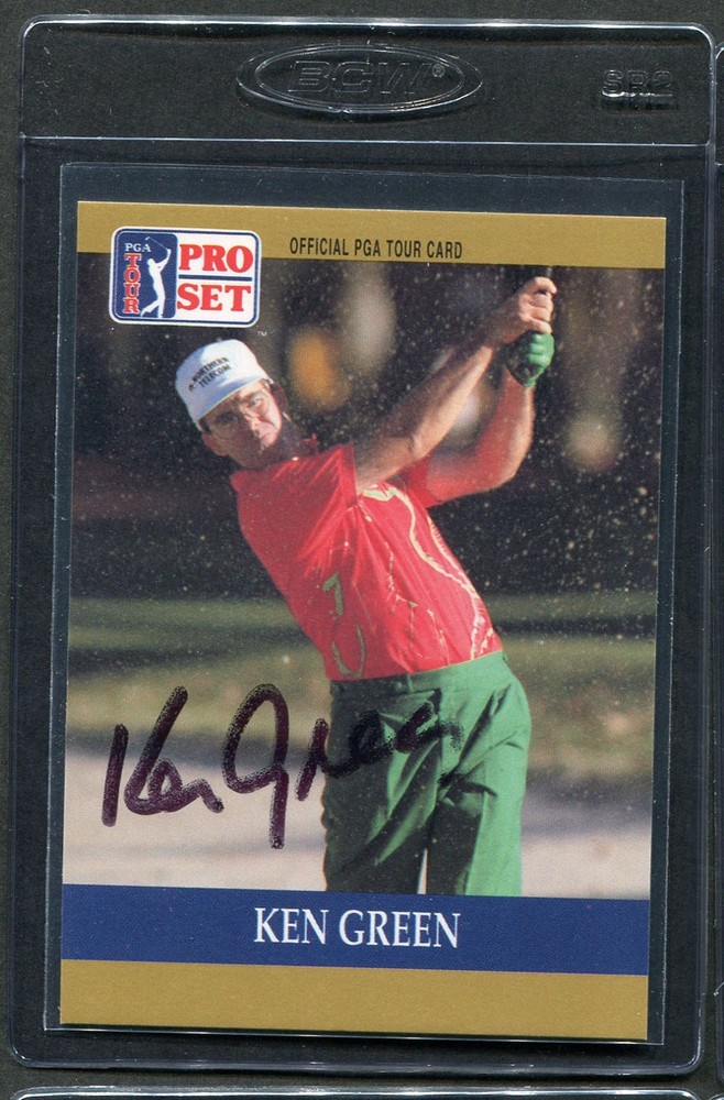 1990 Pro Set Golf Ken Green #36 Signed Autograph Auto