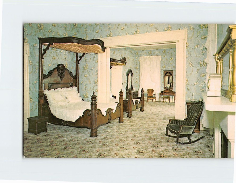 Postcard Double Bedroom Belle Meade Mansion Nashville Tennessee USA